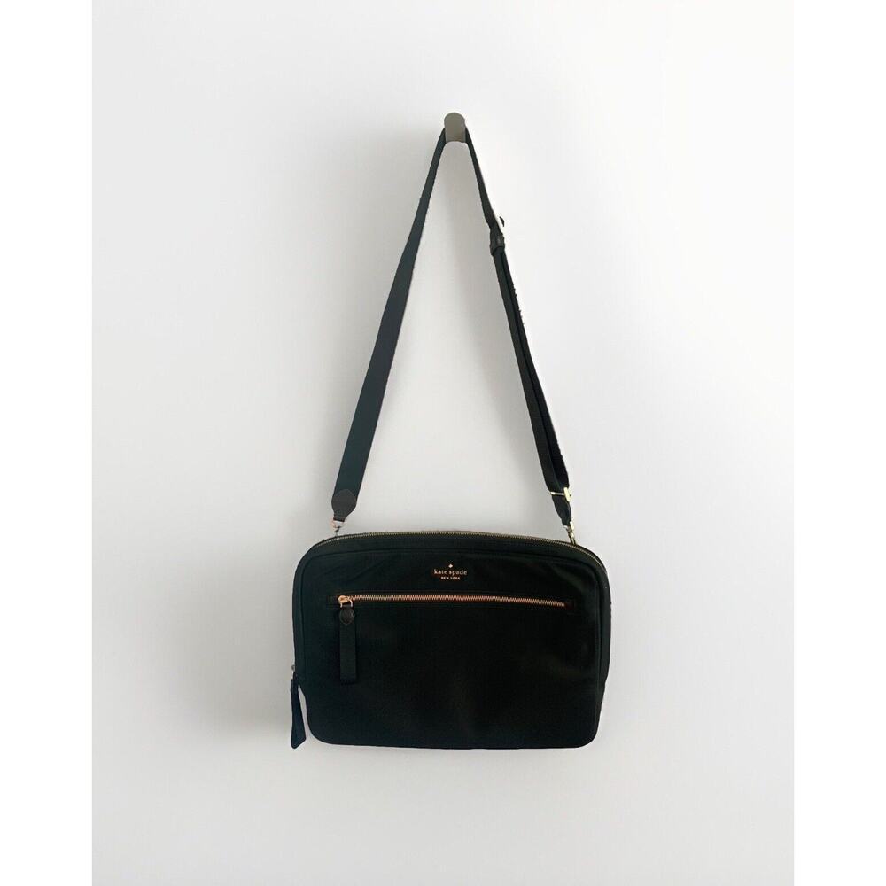 NWOT Kate Spade 15" Laptop Bag Chelsea Messenger Sleeve Black New - Picture 9 of 16